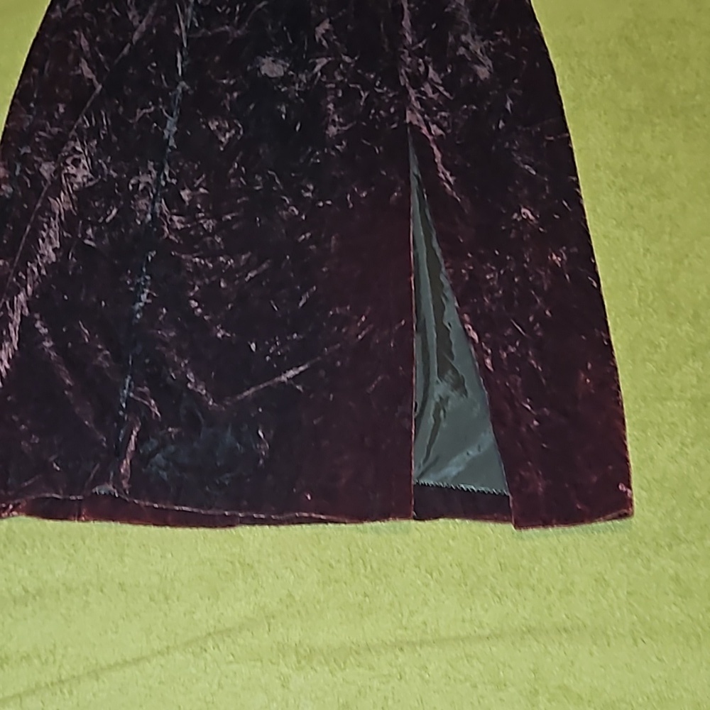 Maxima 100% Velvet Chocolate Gypsy Costume Gown Gold Sequins Beads Size Large 8 - Picture 11 of 17